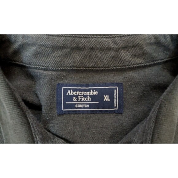 Abercrombie & Fitch Polo Shirt Men Size Extra Large Green Embroidered Logo (431) - Picture 3 of 3